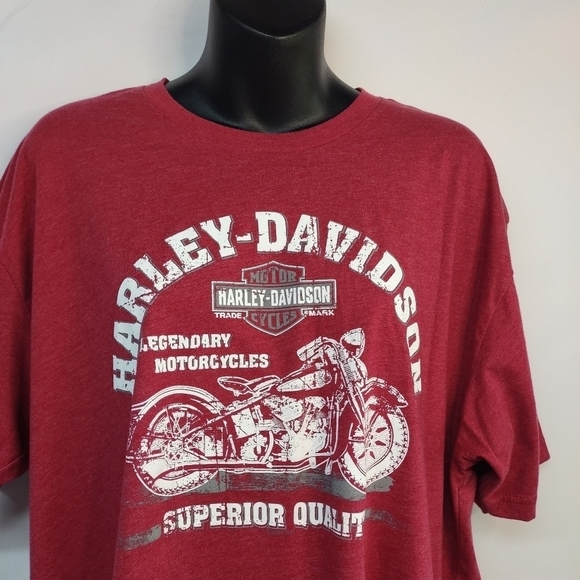 Harley-Davidson Men's Red Motorcycle T-shirt Size XL - Picture 5 of 10